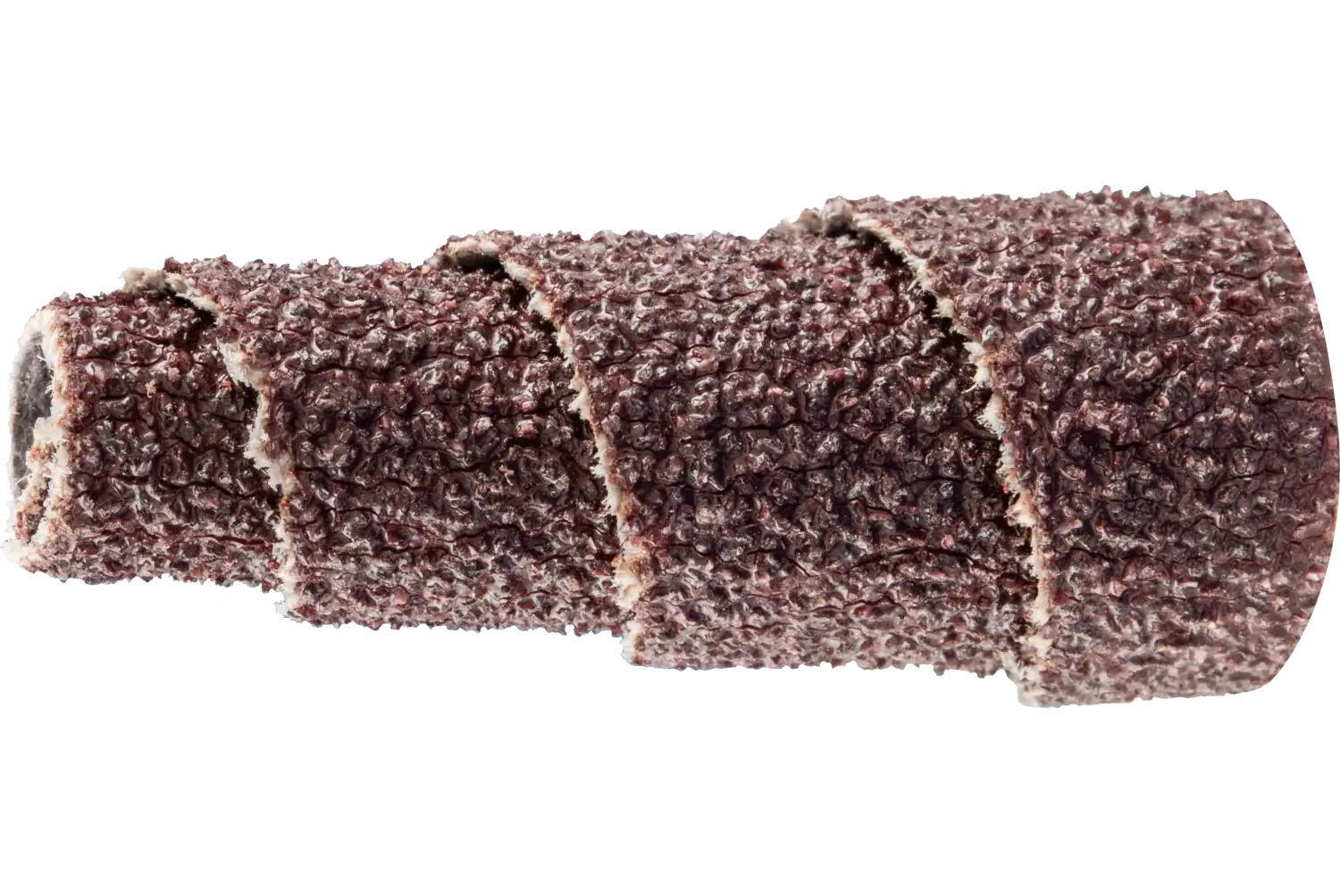 Picture of Pferd Cartridge Roll, 3/8" x 1, 1/8" Arbor, Tapered shape, 80 Grit, Aluminum oxide